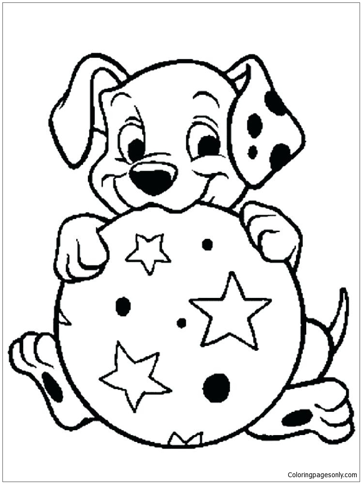 Pug Puppy Coloring Page - Free Coloring Pages Online