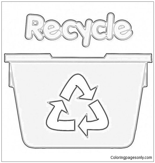 Recycling Worksheets Coloring Page - Free Coloring Pages Online