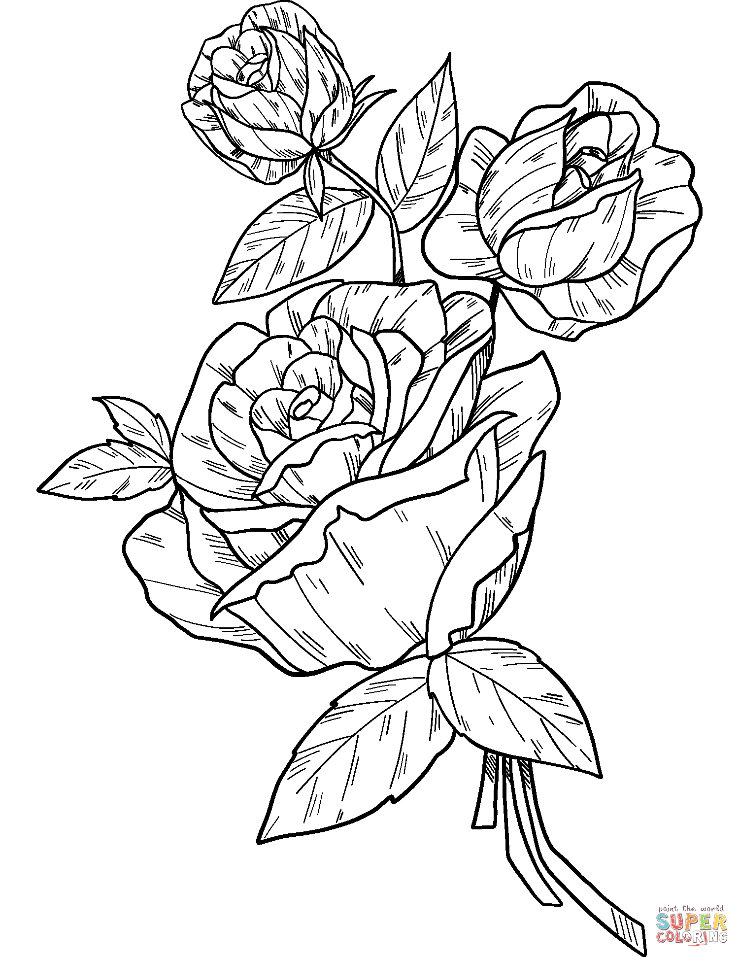 Disegni Da Colorare Bouquet Di Rose Disegni Da Colorare Di Rose Porn