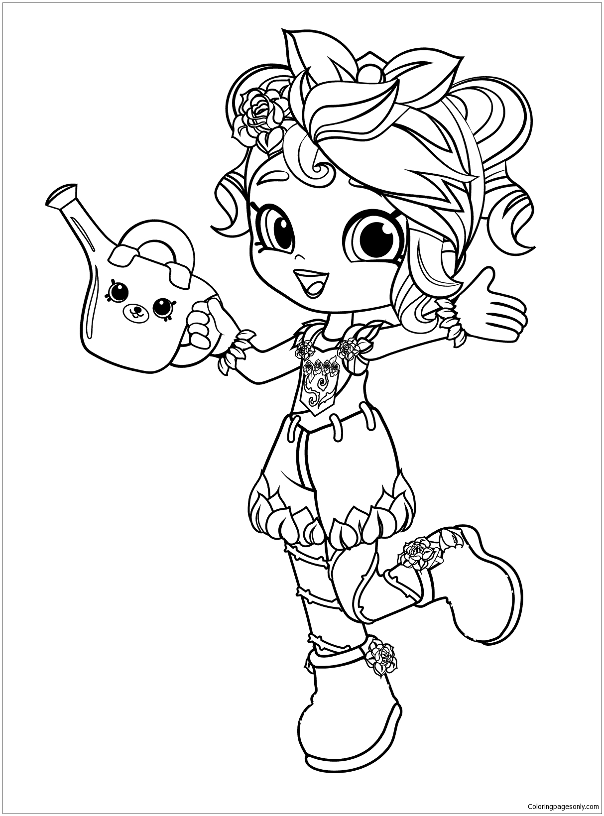 Shopkins Shoppies Ballet Coloring Page - Free Coloring Pages Online