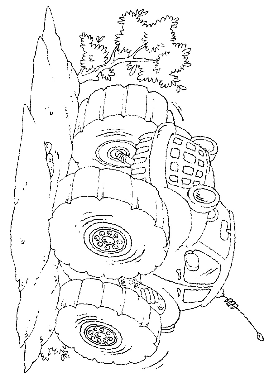 Easy Monster Truck Coloring Page - Free Coloring Pages Online