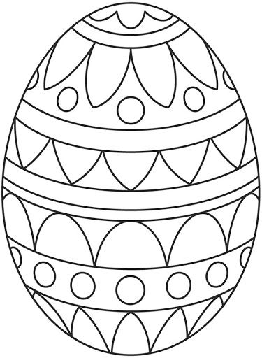 Easter Eggs Coloring Pages - ColoringPagesOnly.com