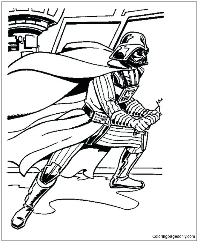 Star Wars Darth Vader Coloring Page Free Coloring Pages Online