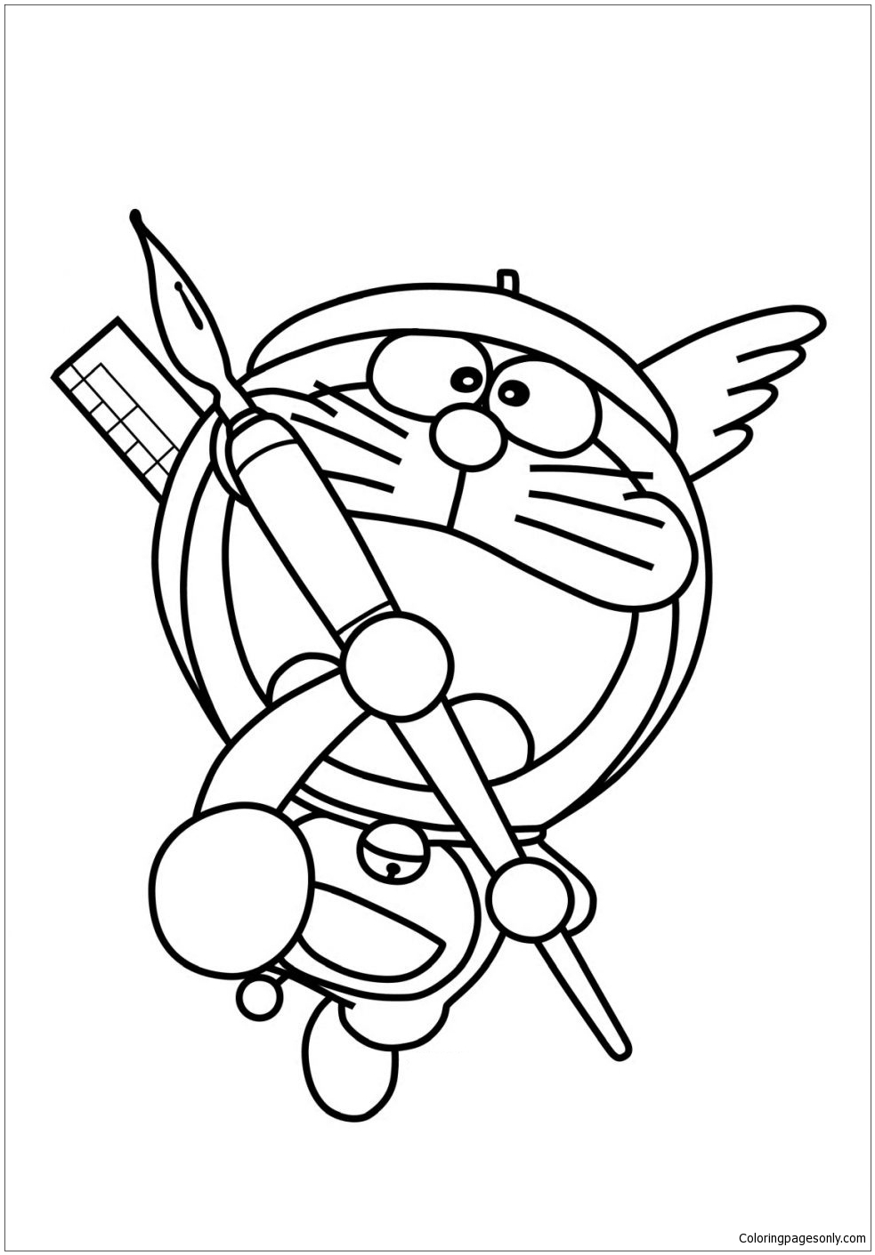 Stunning Doraemon Coloring Page Free Coloring Pages Online