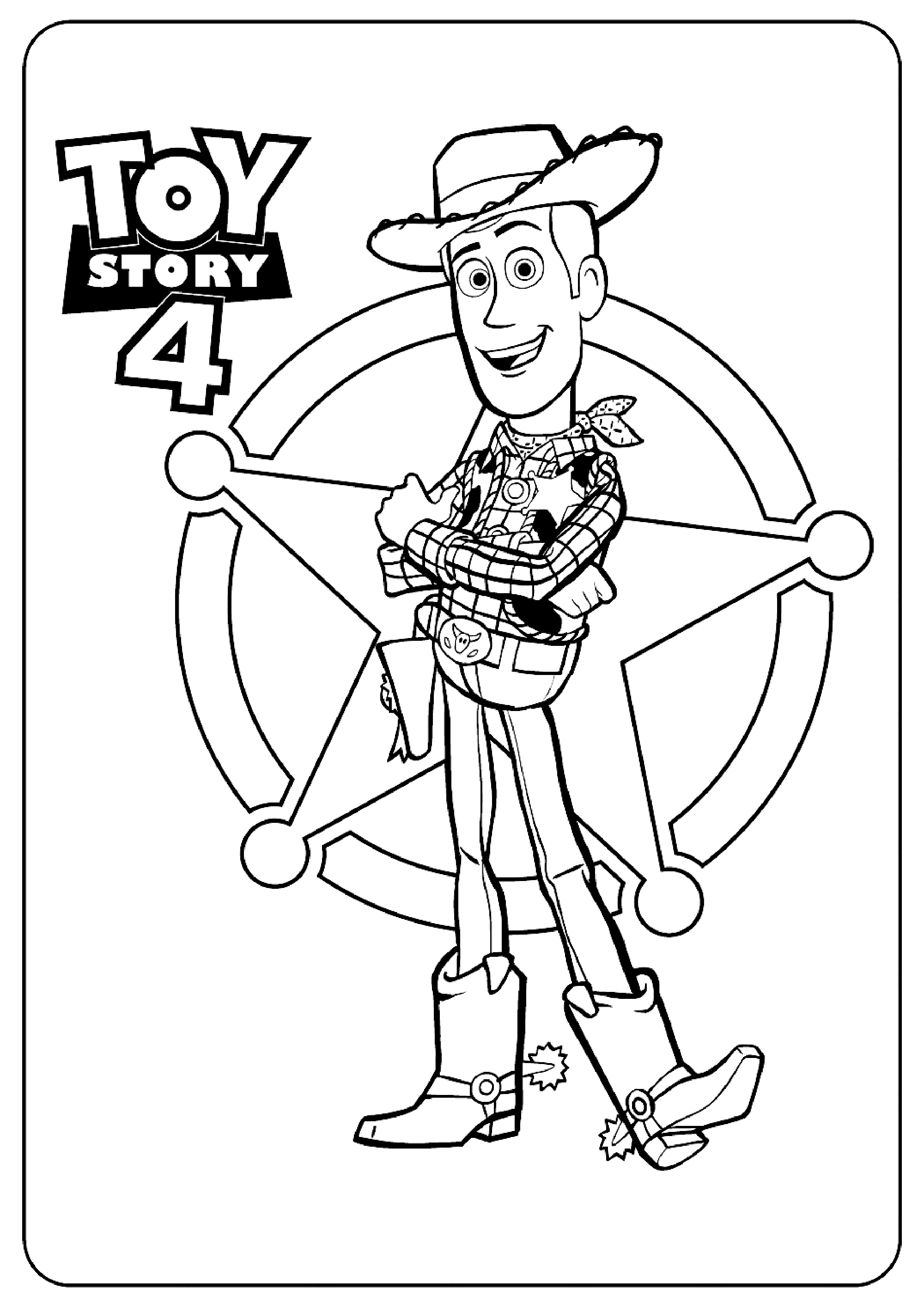 Coloriages Sh Rif Woody Toy Story