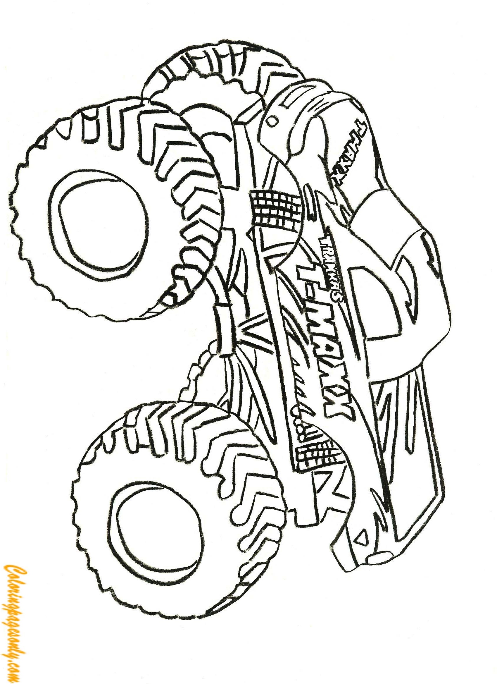 Traxxas T Maxx Monster Truck Coloring Page   Free Coloring Pages Online