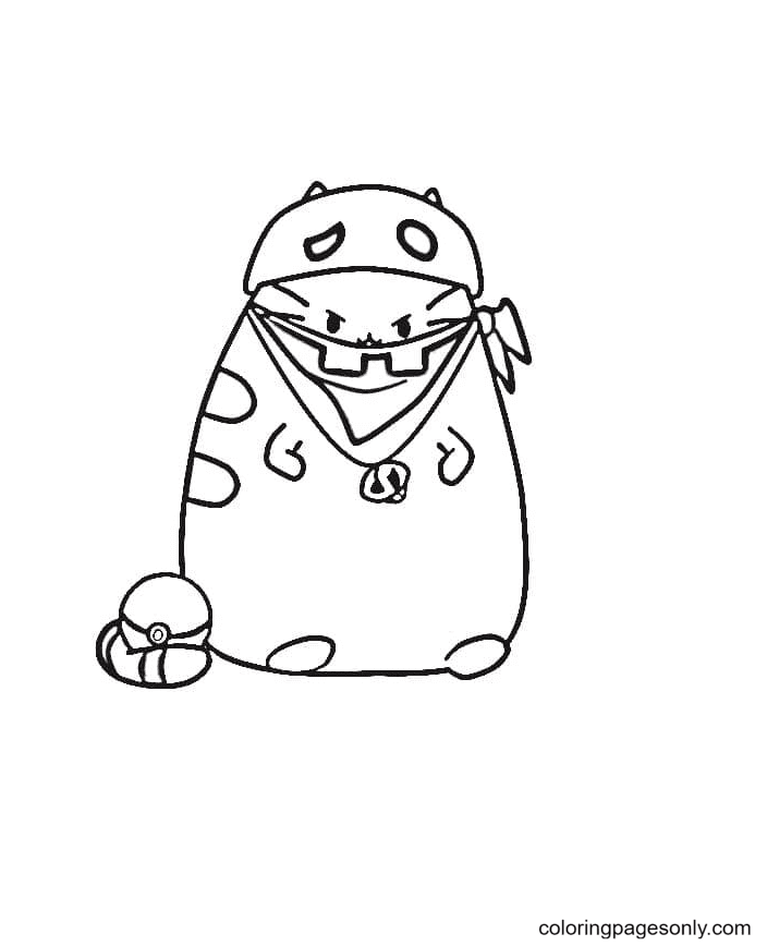 Pusheen Pokemon Coloring Pages Coloring Pages