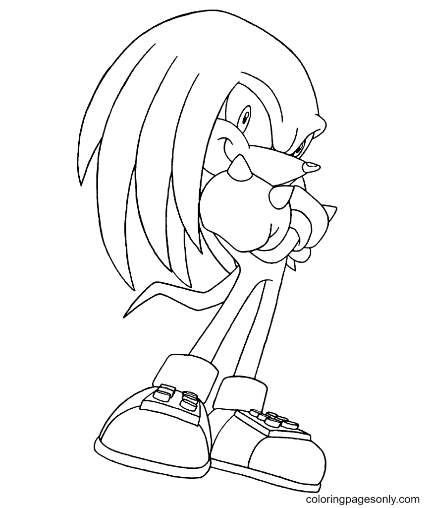 Classic Knuckles Pages Coloring Pages