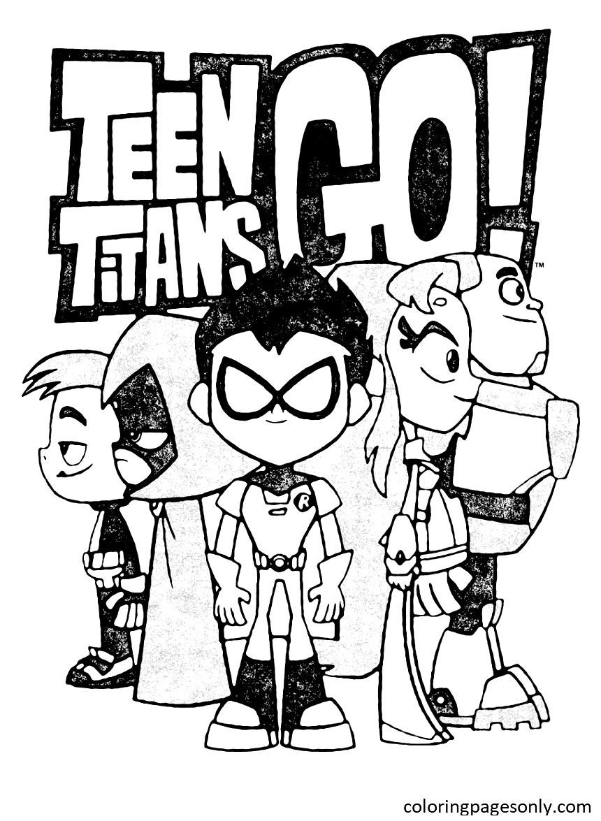 Pagine Da Colorare Stampabili Gratuite Di Teen Titans Go