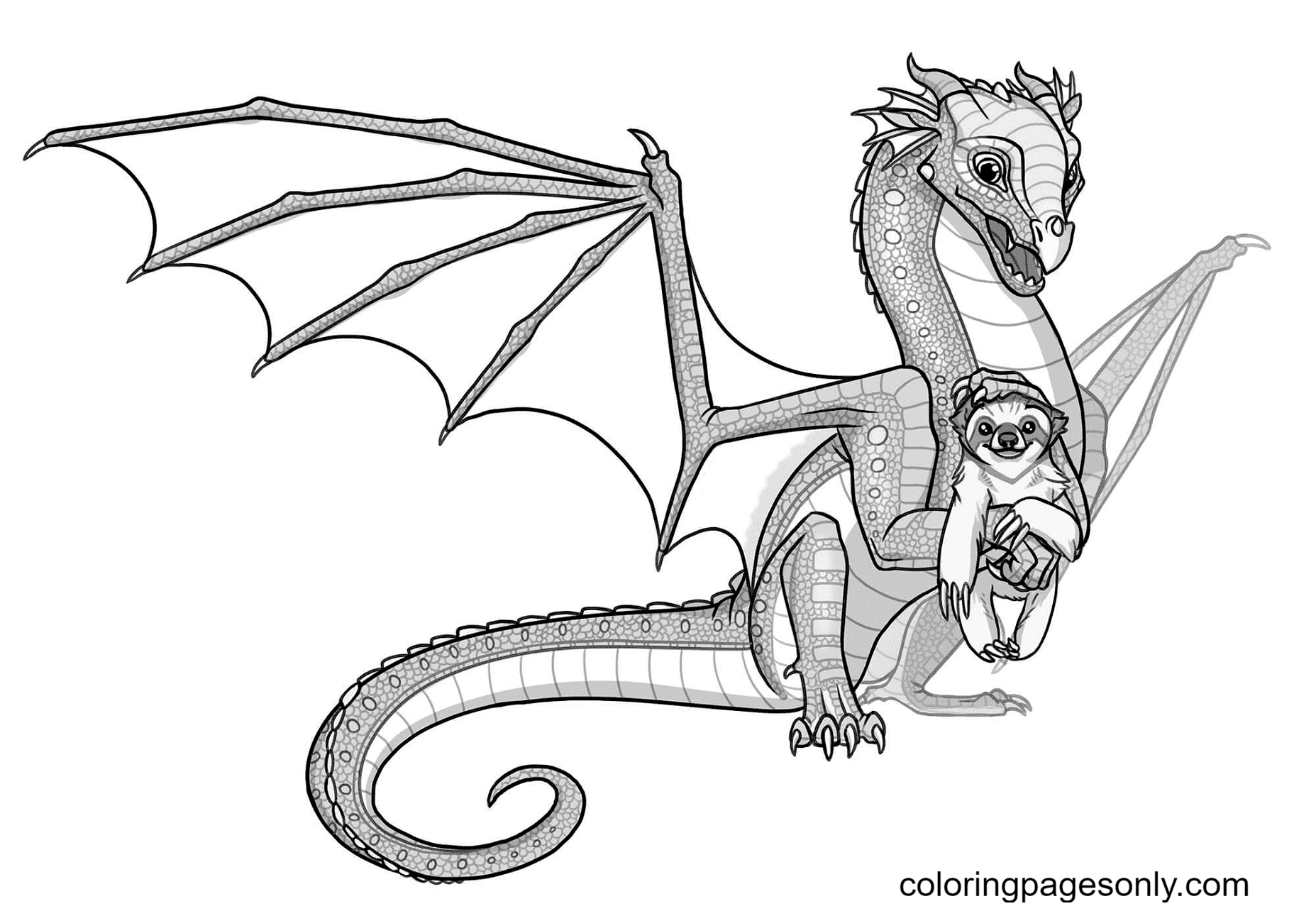 Beastwing Dragon Coloring Pages Wings Of Fire Colorin Vrogue Co