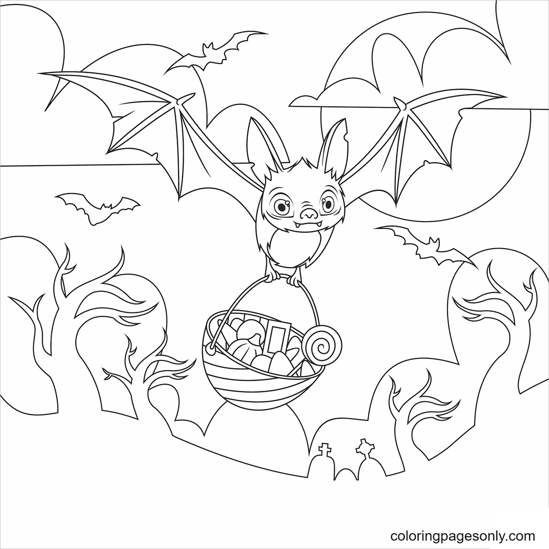 Printable Bats Halloween Free Coloring Page Free Printable Coloring Pages