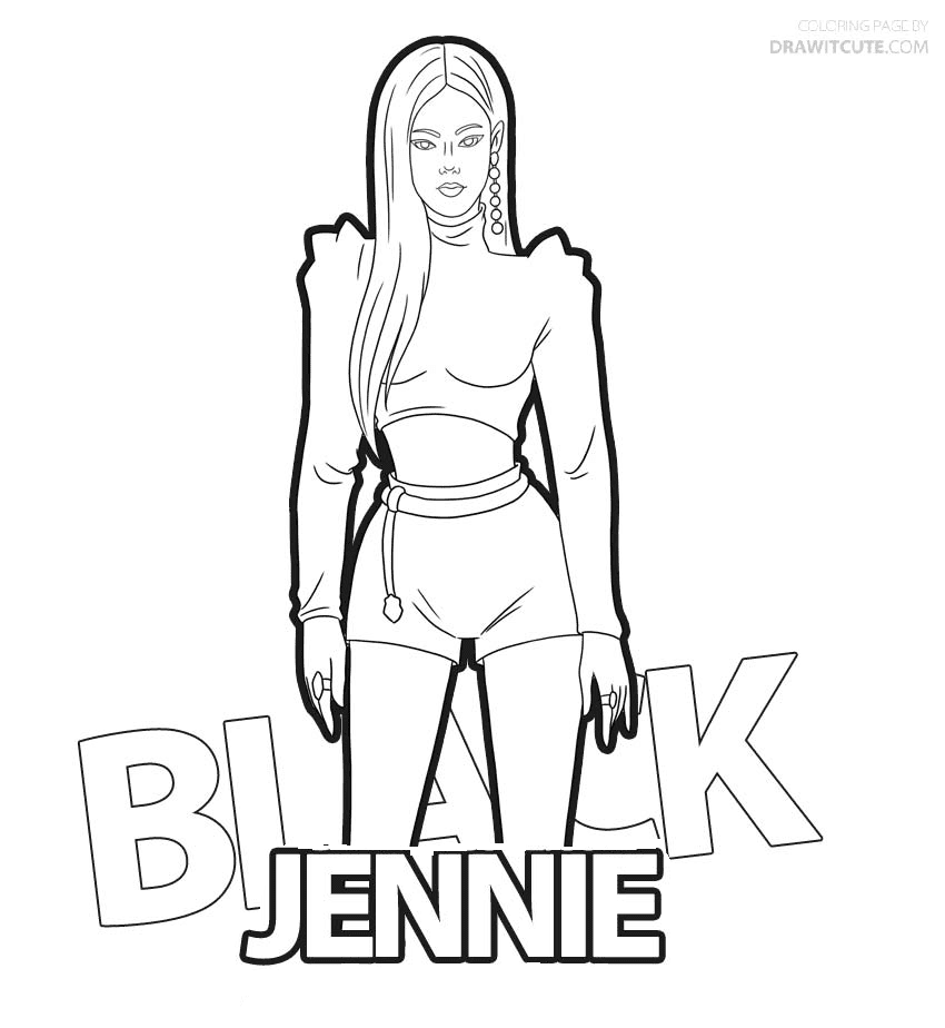 Jennie Blackpink Coloring Pages Jenny Fansclub Blackpink The Best Porn Website