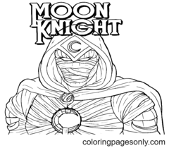 Moon Knight Coloring Pages Free Printable Coloring Pages