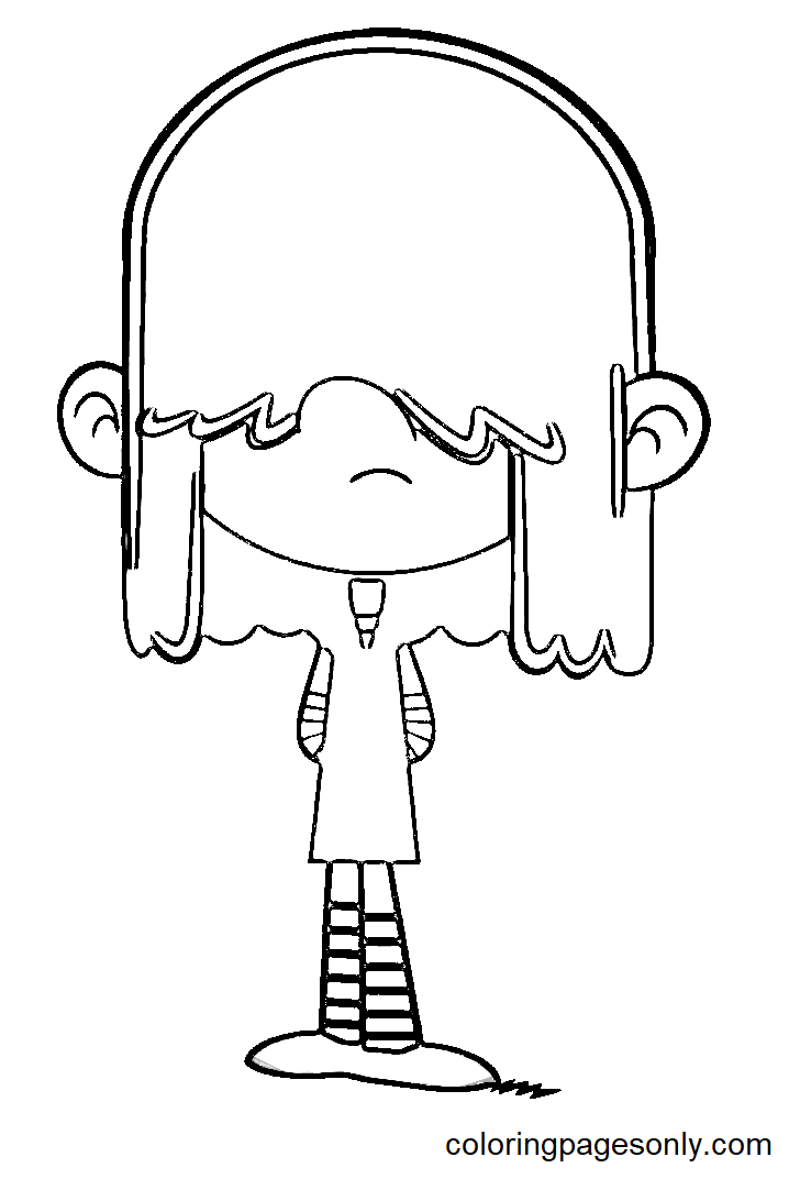 Lucy From The Loud House Coloring Page Free Printable Coloring Pages