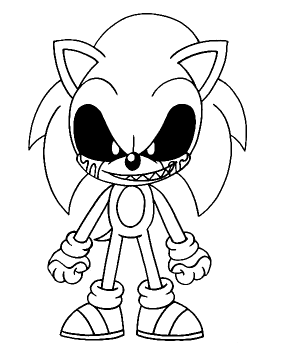 Sonic Exe Printable Free Coloring Pages Free Printable Coloring Pages