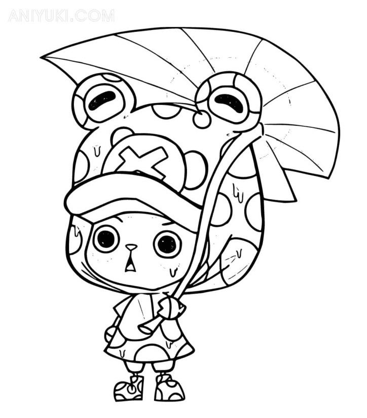 Baby Cute Tony Tony Chopper Coloring Page Free Printable Coloring Pages