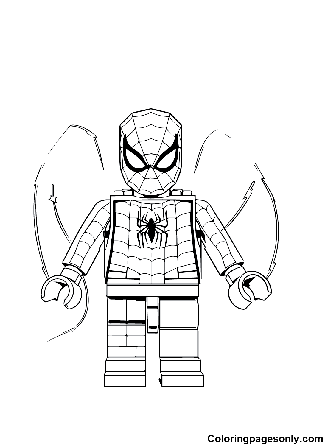 Dibujos Para Colorear Lego Marvel Spiderman Dibujos Para Colorear