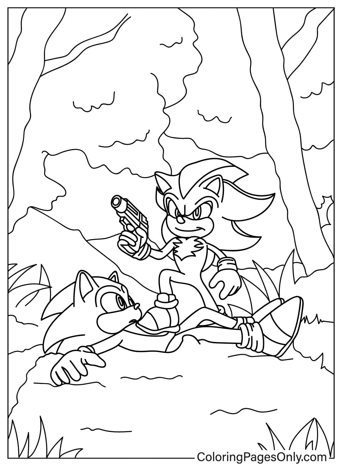 20 Pagine Da Colorare Di Sonic The Hedgehog 3 ColoringPagesOnly