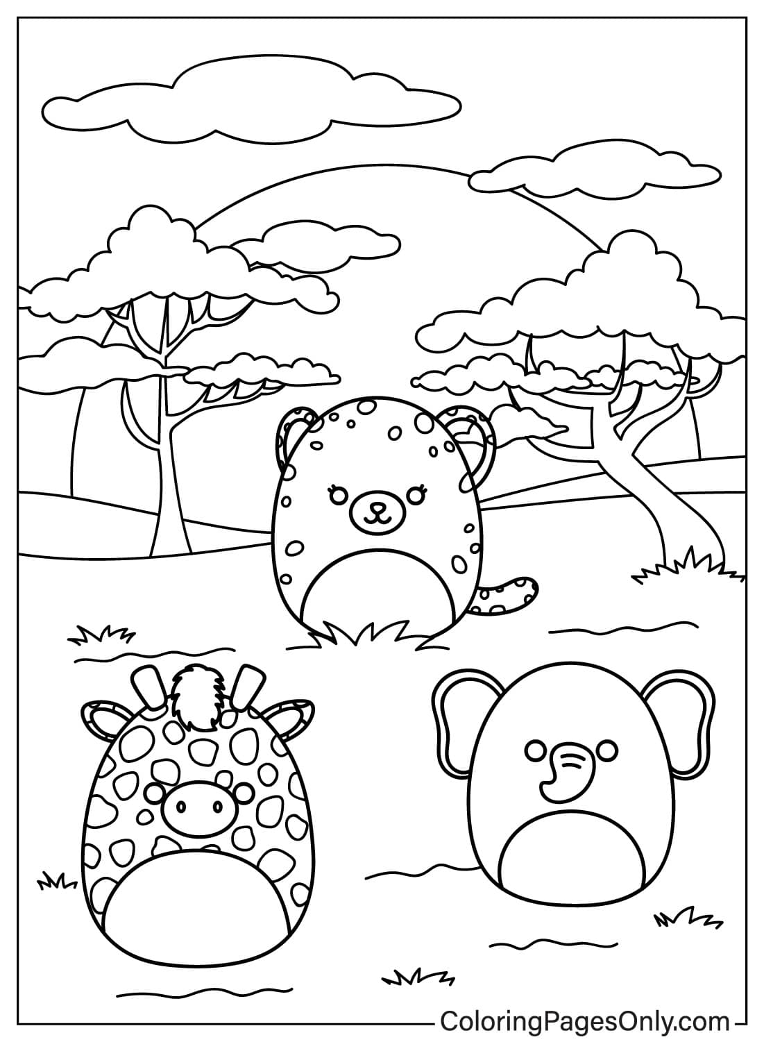 Coloriages Squishmallow Coloringpagesonly