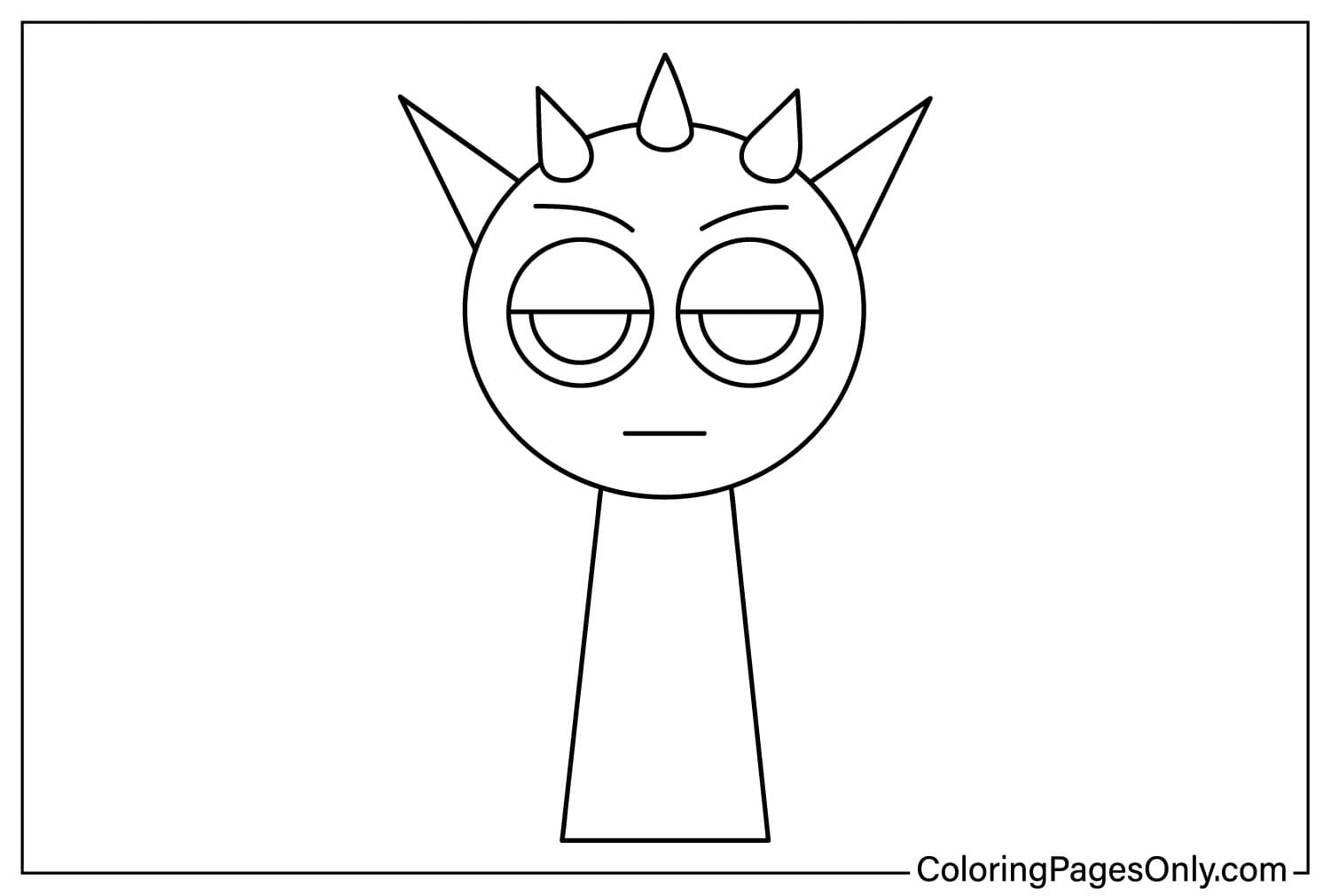 Dibujos Para Colorear Sprunki Incredibox Coloringpagesonly