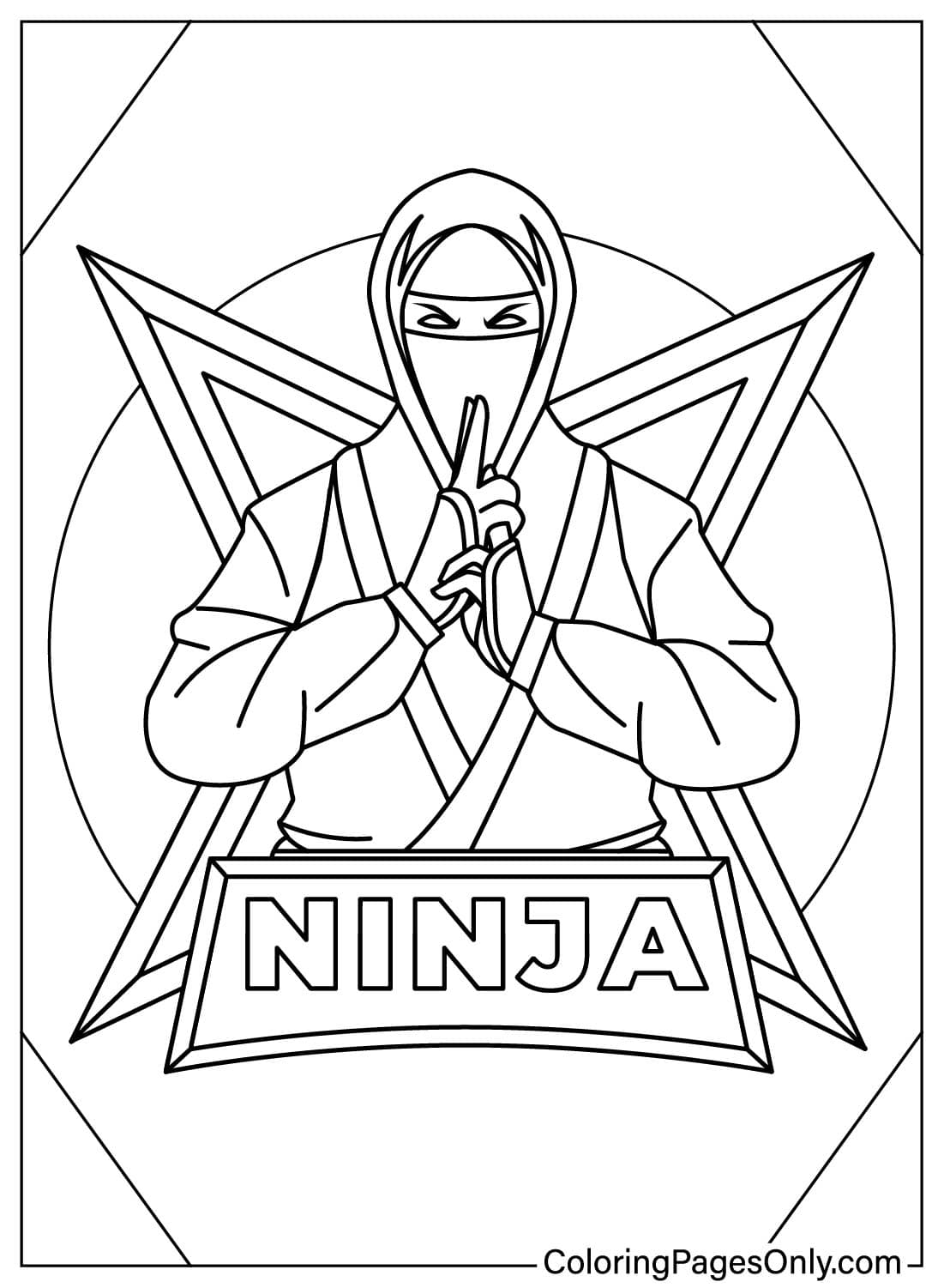 Ninja Gratuit Coloriages Imprimables Gratuits