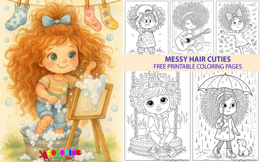 Messy Hair Cuties