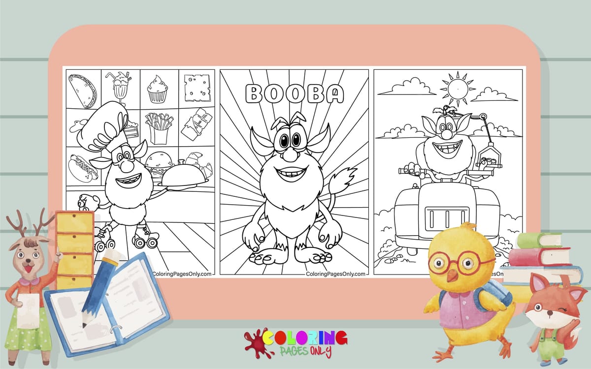 Booba Coloring Pages Free Printable - Booba Coloring Pages Featured Image 