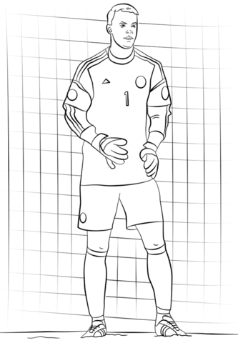 Download David de Gea Coloring Pages - ColoringPagesOnly.com