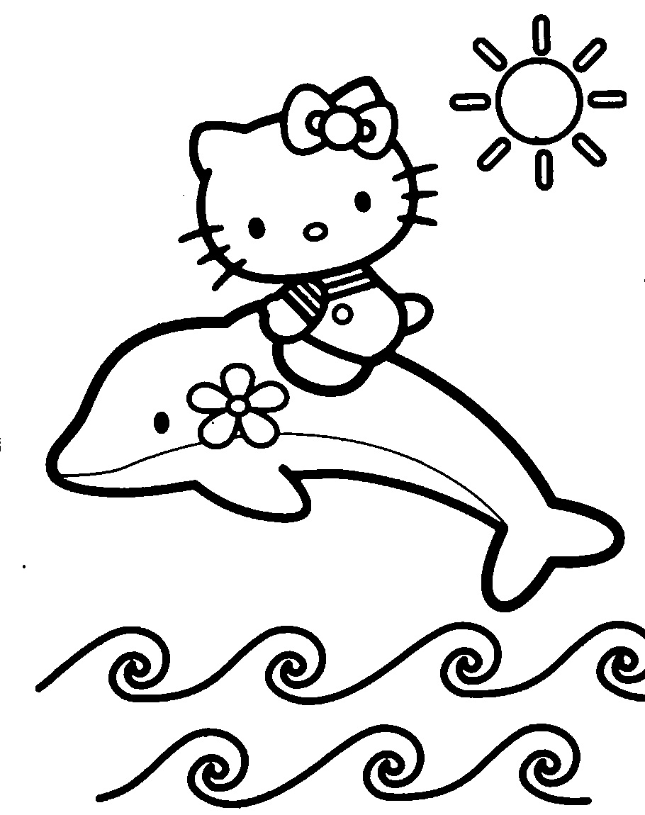 Hello Kitty 与海豚