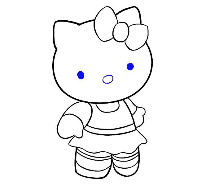 How to draw a Hello Kitty