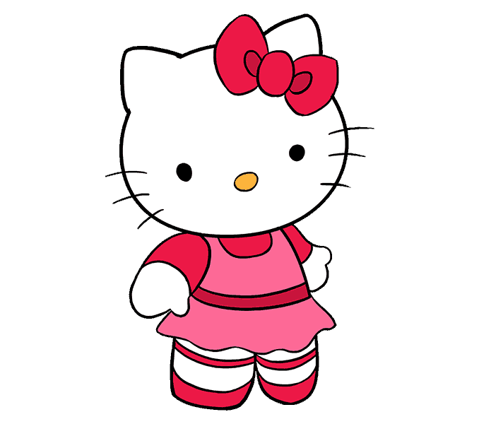 How to draw a Hello Kitty
