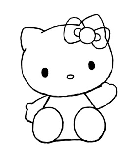 Come disegnare una Hello Kitty seduta