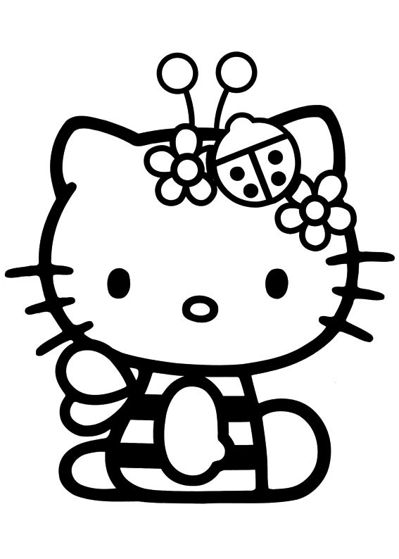 40 Hello Kitty Dress Up Coloring Pages  Latest HD