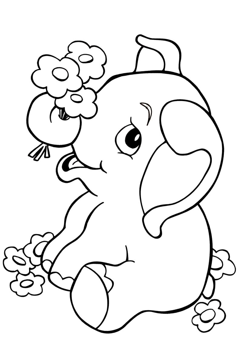 Elephant Coloring Pages