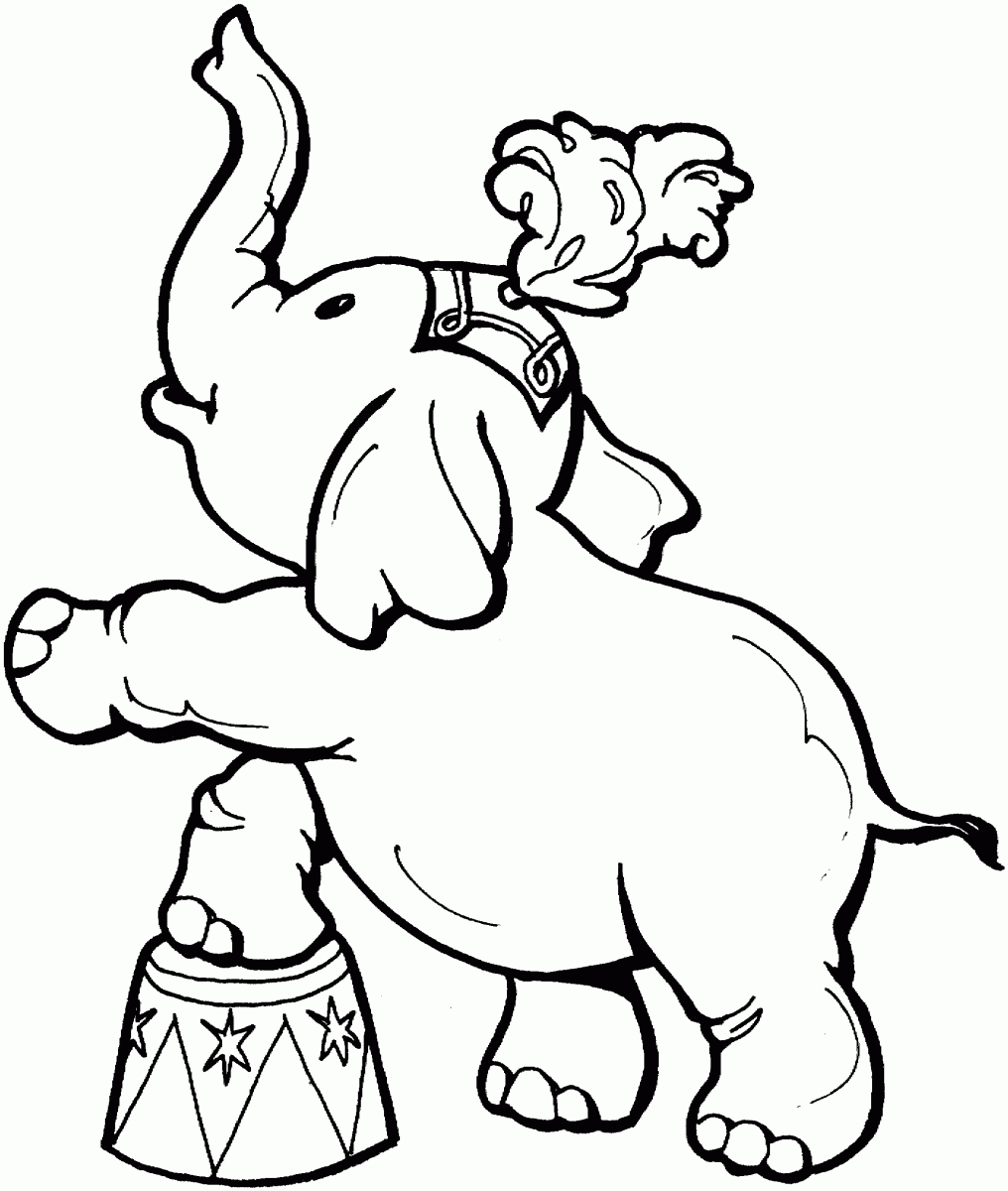 Elephant Coloring Pages