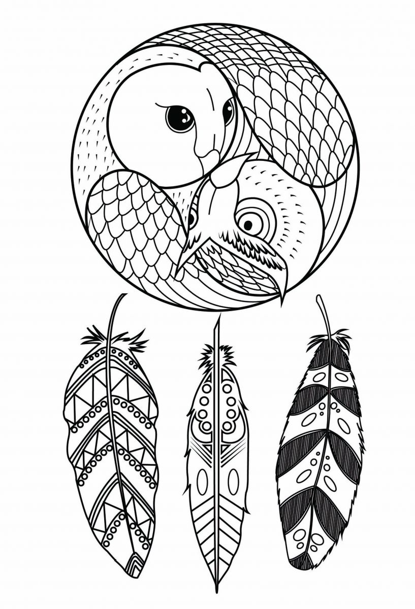 Dreamcatcher coloring pages