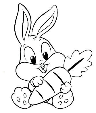 Rabbit coloring pages