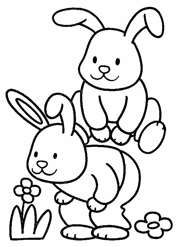 Rabbit coloring pages