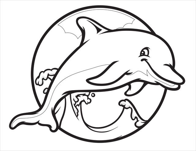 Dolphin coloring pages