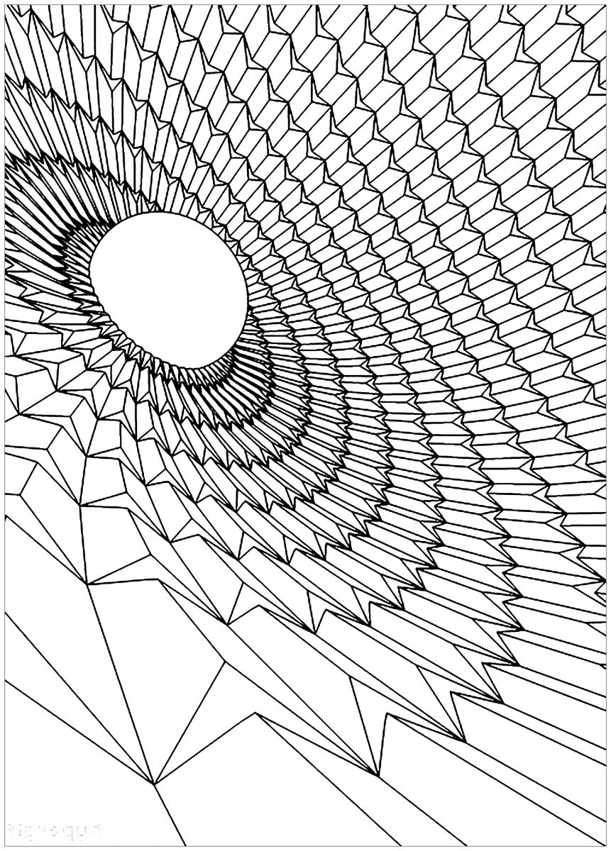 Psychedelische Malvorlagen