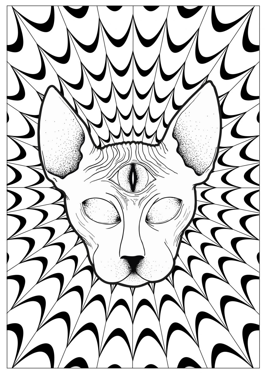 Psychedelic Coloring Pages