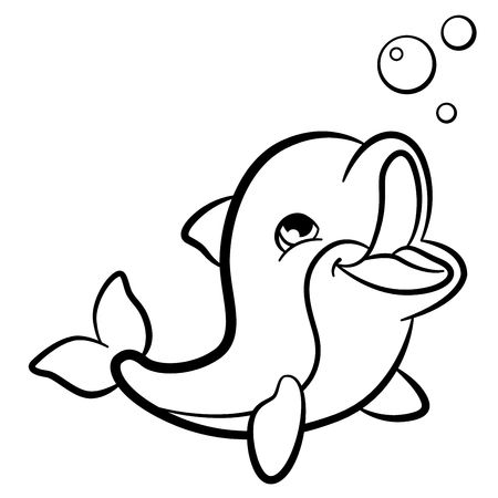 Dolphin coloring pages