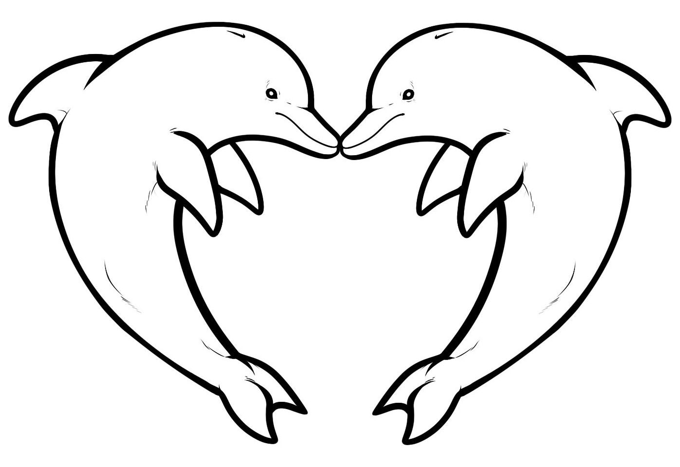 Dolphin coloring pages