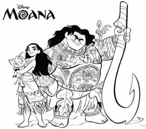 Introducing about the lovely Moana Coloring Pages