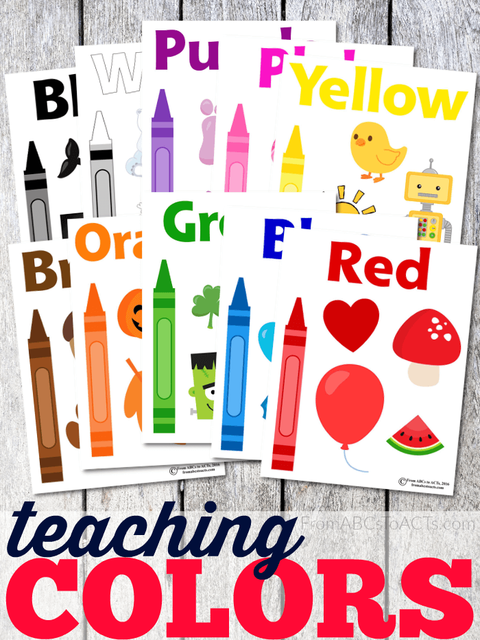 Teaching coloring skills to child through funny colors and drawings
