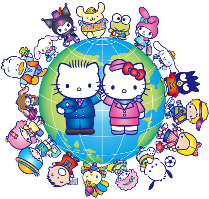 Traveling around the world with lovely Hello Kitty