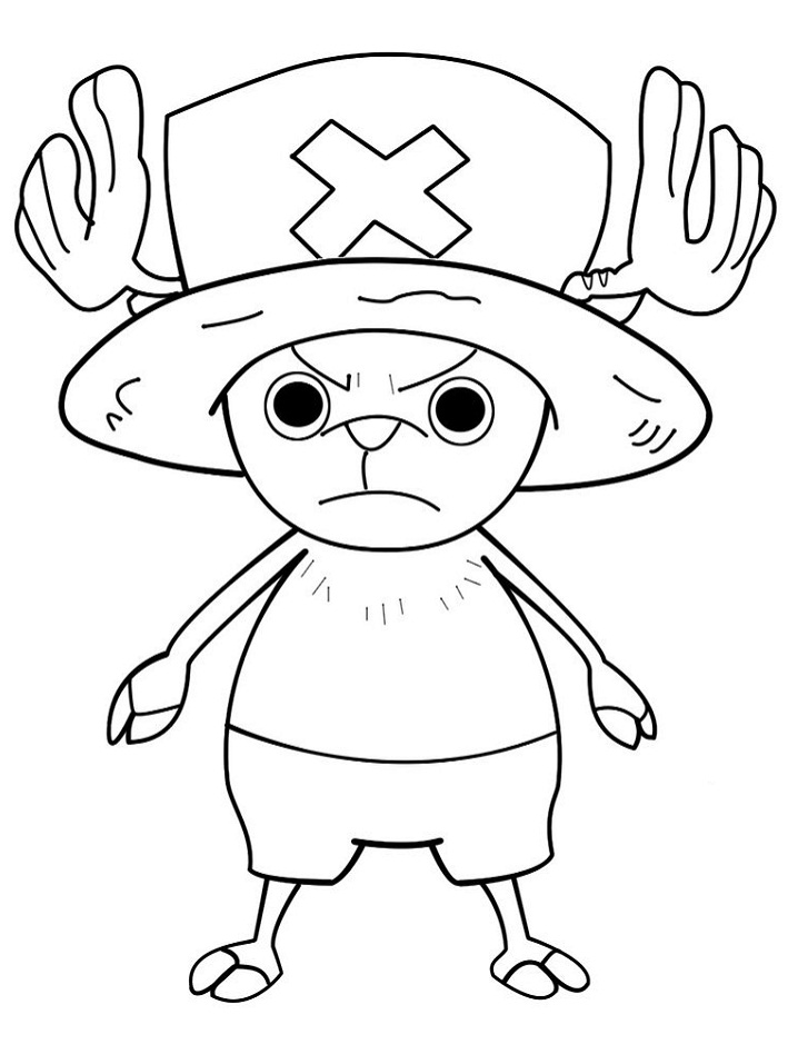 Tony Tony Chopper Angry Coloring Pages