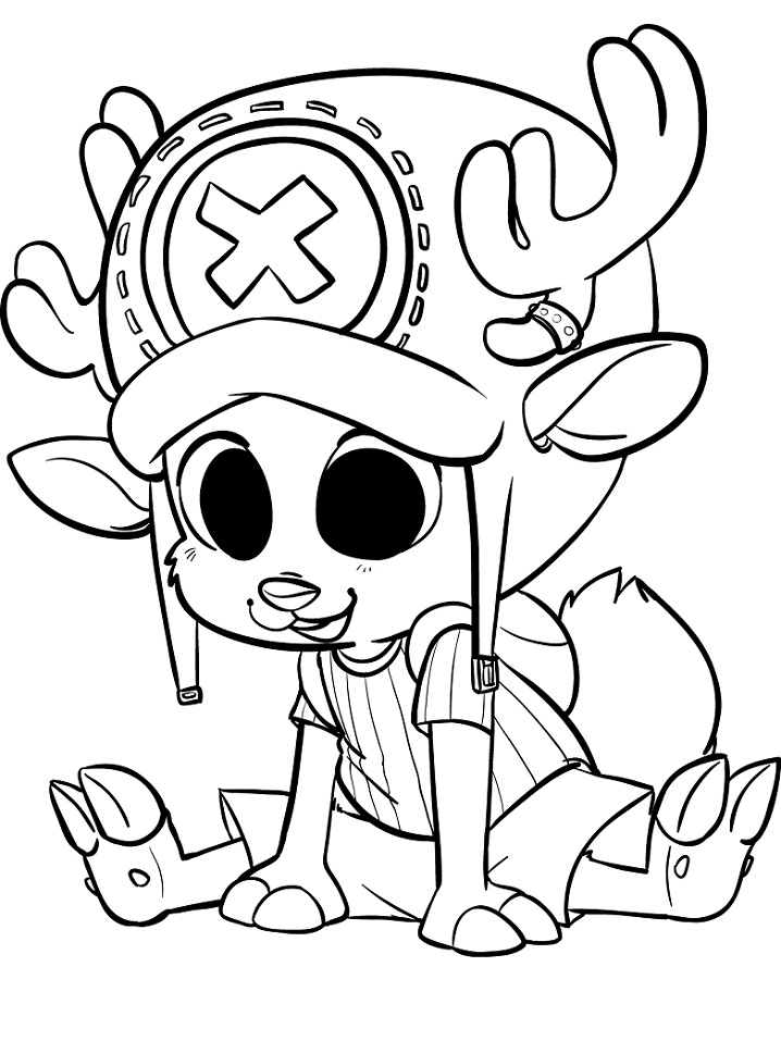 Lovely Chopper Coloring Page