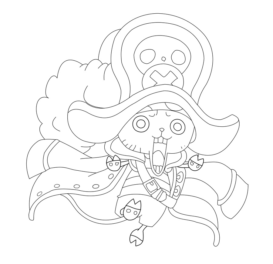 Funny Cool Chopper Coloring Page