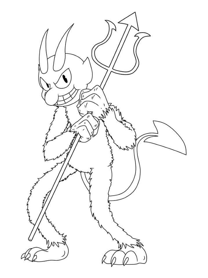 The Devil Coloring Page